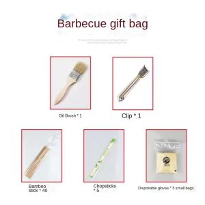 [GVD5]One-time full set of eless charcoal grilling barbecue stove Korean outdoor household family grilled skewers wild charcoal fast burning-One Time  BBQ Grill Set Portable Indoor Outdoor Eco Friendly Barbecue