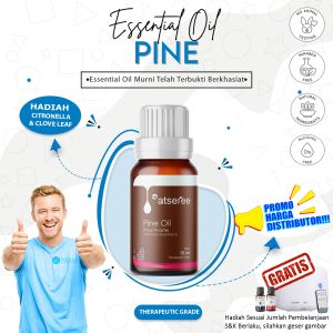 Atseree Essential Oil PINE Minyak Essensial Pinus Minyak atsiri 5 ml 10 ml 30 ml 100 ml 500 ml 1000 ml 1 liter air purifier therapeutic grade original organik organic alami pure Aromaterapi Aromatherapy Humidifer Air Humidifier Diffuser