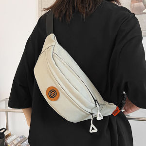 YYD Mobile Phone Waist Bag Tide Brand Mens and Womens Chest Bag Japanese Simple Lightweight One Shoulder Small Backpack Womens Casual Sports Messenger Bag Men