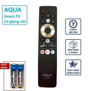 Điều khiển tivi Aqua giọng nói chính hãng remote aqua smart TV thông minh điều khiển từ xa tivi có MIC sử dụng giọng nói BH 1 đổi mới