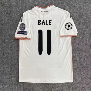 Classic Retro 2013_2014 Real Madrid Home football jersey 3d Printing Breathable Comfortable Outdoor Sports Training Short Sleeve