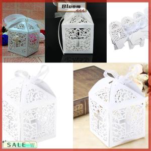Follow Get New[Bloom Z] 10 50 100pcs Wedding Party Favor Cross Paper Candy Gift Boxes With Ribbon