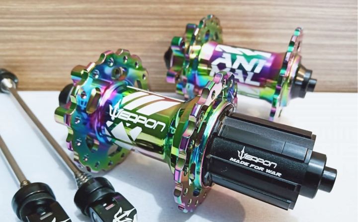 WEAPON ANIMAL 32H F/R Ratchet QR Hubs [with TA adapter] (100% original ...