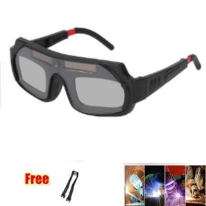 Solar Auto-Darkening Welding Glasses with Adjustable String Anti-Glare Eye Protection Goggles