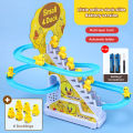 Funny Duck Climbing Stairs Track Toy with Light and Music Toy for Kids Electronic Yellow Duck Toy. 