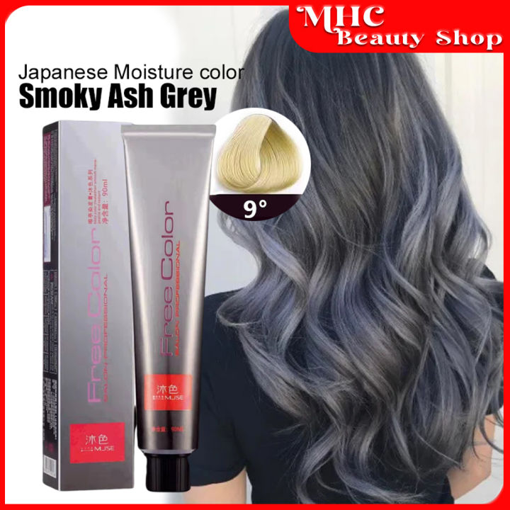 Japan Professional Hair Color 9/171 Smoky Ash Grey Hair Dye Color Cream