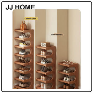 【JJ HOME】Doorway Bamboo Shoe Rack/Shoe Cabinet/Narrow Multi-layer Storage Rack/Space-Saving Shoe Cabinet