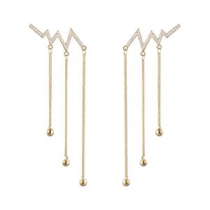 ems fashion hypoallergenic Korean Elegant Diamond Pearl Earrings Fashion Simple Earrings