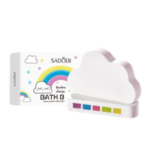 [MALAYSIA READY STOCK] Rainbow Cloud Salt Exfoliating Moisturizing Bath Bomb Ball Bom Mandi 彩虹云朵爆炸浴盐球