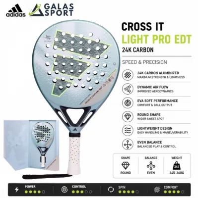 Adidas Cross It Light Pro Edt 3.5 Carbon 24K 2026 by Martita Ortega racket/Raket Padel