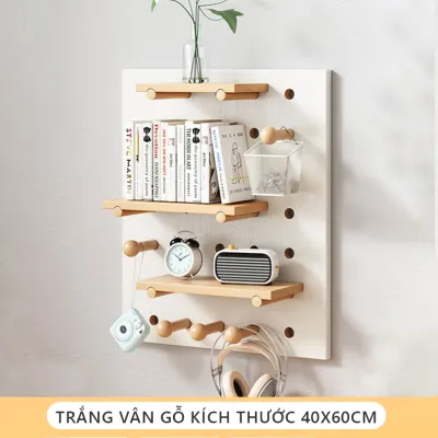 Bảng lỗ PEGBOARD giá treo tường để đồ dùng treo tranh ảnh móc khoá decor phòng cực xinh GP295