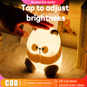 [Giao hàng 24 giờ⚡️] Đèn ngủ gấu trúc usb cảm ứng silicon dễ thương đáng yêu quà tặng bạn traigái điều chỉnh được độ sáng hẹn giờ tắt