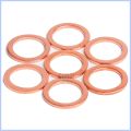 [BKN GFKGH HJGL 178] M5 M6 M8 M10 M12 M14 M16 M18 M20 M22 M24 8-40P Copper Metric Flat Crush Sealing Washers 24 sizes Boat Red Brass Seal Ring Gasket. 