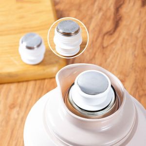 HJKL 6Pcs ฉนวนกันความร้อน จุกขวดกระติกน้ำร้อน เหล็กไร้สนิม ถอดเปลี่ยนได้ หมวกใส่น้ำร้อน สะดวกสบายๆ ซิลิโคนทำจากซิลิโคน เครื่องปิดผนึกขวด อุปกรณ์เสริมหมวกน้ำ