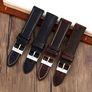 Retro Crazy Horse Leather Oil Wax Watch Straps Quick Release 16mm 17mm 18mm 19mm 20mm 21mm 22mm 23mm 24mm Universal Wrist Band2026