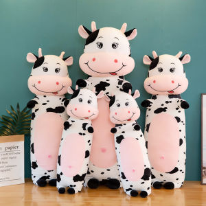 【Ready Stock】70CM/100CM Cute Soft Cartoon Cow Plush Doll Stuffed Toy Sleeping Hug Pillow Kid Boy Girl Birthday Gift Home Decoration