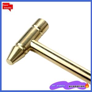 Fkend New 6 in 1 Micro Mini Multifunction Multi Brass Hammer 3 kinds Screwdriver Bits Pocket DIY Tools small round hammer 5 in 1