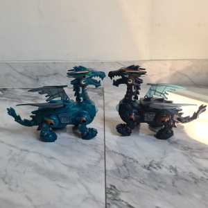 Mainan dino robot elektrik figure dinosaurus naga walking dragon FLY light n sound SNI
