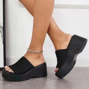 IELGY new Plus Size Leopard print Wedge Womens Platform Casual Sandals are comfortable and stylish