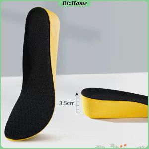 แผ่นเสริมส้นรองเท้า เพิ่มส่วนสูง 1.5cm 2.5cm 3.5cm เพิ่มความสูง ใส่ในรองเท้า รูระบายอากาศ Black Heightened insoles