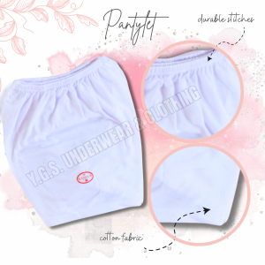 PANTYLET COTTON FOR KIDSTEENSADULTS 6PCS.