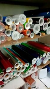 Stiker Skotlet Motor Merah metalic Doff Panjang 5 Meter