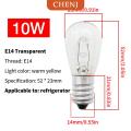 [COD] CHENJ 1PC 10 15 20 25W E14เตาอบหลอดไฟฮาโลเจนเตาตู้เย็นไมโครเวฟโคมไฟ. 
