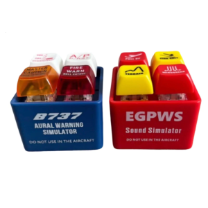 Phi Công trang trí cảnh báo Keychain máy bay Phi công báo động an toàn Keychain Đèn LED máy bay cảnh báo Keychain