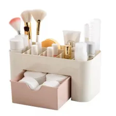 Big Plastic Makeup Drawer Organizer with Drawer 3 Tier Layer High quality  Make up Organizer.-.Z233