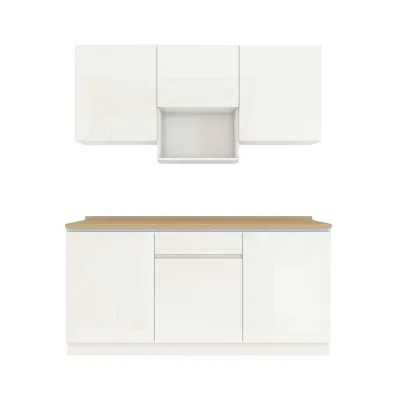 INDEX LIVING MALL ชุดครัว รุ่นเตตริส โมเดล A ขนาด 180 ซม. - สีขาว