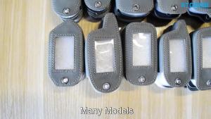 SDSgGray Leather Car Key Cover Bag For Kia 2024 EV3 EV9 K5 K8 Carnival Sorento Hybrid 2025 Smart Keyless Entry Remote Fob Shell CaseHJO