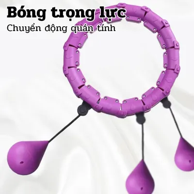 Vòng Lắc Eo Thông Minh Giảm Cân Massage 2 In 1 Có Tạ Trọng Lượng Tháo Rời 24 Đốt Điều Chỉnh Kích Thước Dụng Cụ Tập Thể Dục Tại Nhà Cho Phụ Nữ Người Mới Bắt Đầu Không Rơi Phù Hợp Mọi Vòng Eo Giảm Mỡ Bụng Đốt Cháy Calo Hiệu Quả Xuhướng HotTrend.