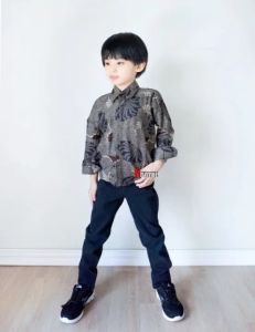 Batik Couple Keluarga Baju Sarimbit Seragam Set Pasangan Wanita Pria Ibu Ayah Anak Kerang