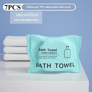7PCS/10PCS/14PCS 70x140CM LargeDisposable Bath Towel CompressedTowel Travel Trip Essential Towel