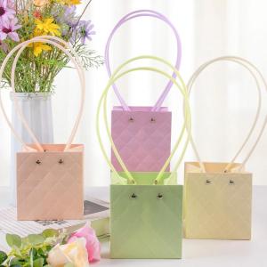 Portable Flower Box Waterproof Paper Convenient Gift Bag Kraft Paper Handbag Wedding Rose Party Gift Box Packaging Shopping Bags