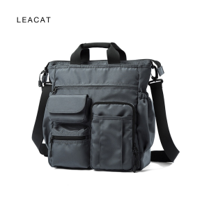 Leacat Casual Business Multifunctional pocket waterproof cossbody bag for men