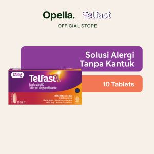 Telfast 120mg 1 Blister Isi 10 Tablet - Obat Alergi