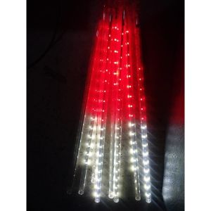 Lampu meteor led 10 batang 50cm Merah Putih jatuh rain snow taman hias
