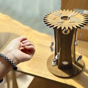 GIORGIONE Weaving Wood Braiding Disk with Wooden Handles String Hand Rope Braiding Frame Reliable Handmade Woven Bracelet Knitting Disk Looms Slot Kit
