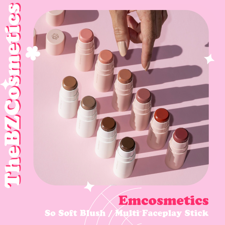 Thỏi má/khối kem Em Cosmetics So Soft Blush/Multi Faceplay Stick