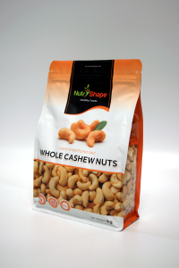 Nutrishape Premium Roasted Whole Cashews – Crunchy & Creamy Super Snack Rich in Healthy Fats Protein & Minerals – Ideal for Snacking Gifting & Dieting – 1000-100g Resealable Freshness Pack
