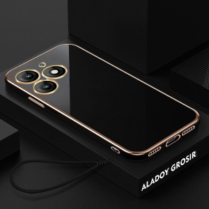 Case ITEL A70 Casing Ultra Slim Luxury Square Plating Premium Softcase