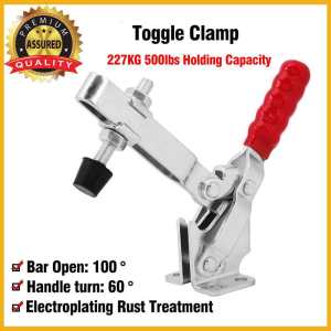 Clamps 227KG 500lbs Holding Capacity Quick Release Handle Vertical Type Toggle Clamp