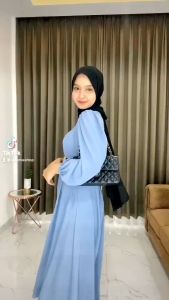 (FREE BELT) NEW DEWI DRESS VIRAL CAMILA MIDI DRESS PREMIUM DRESS MUSLIMAH KEKINIAN