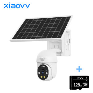 XiaoVV P6 PRO 4G Solar Cctv Wireless IP Camera 1080P Outdoor IP65 Waterproof 24-hour Continued Operation Ultra-low Power Consumption Full Color Night Vision