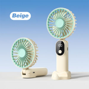 Frankybee Kipas Angin Portable 5000mAh Baterai Moblie Fans 6 Speed wind LED Display Type-C Charging