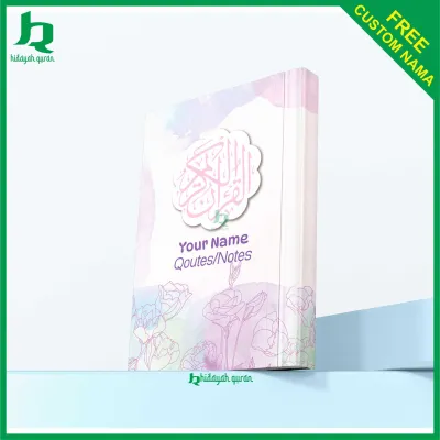 Alquran custom nama muslimah terjemah Rasm Utsmani size A5 dan A6 | Hard Cover custem | Quran wanita
