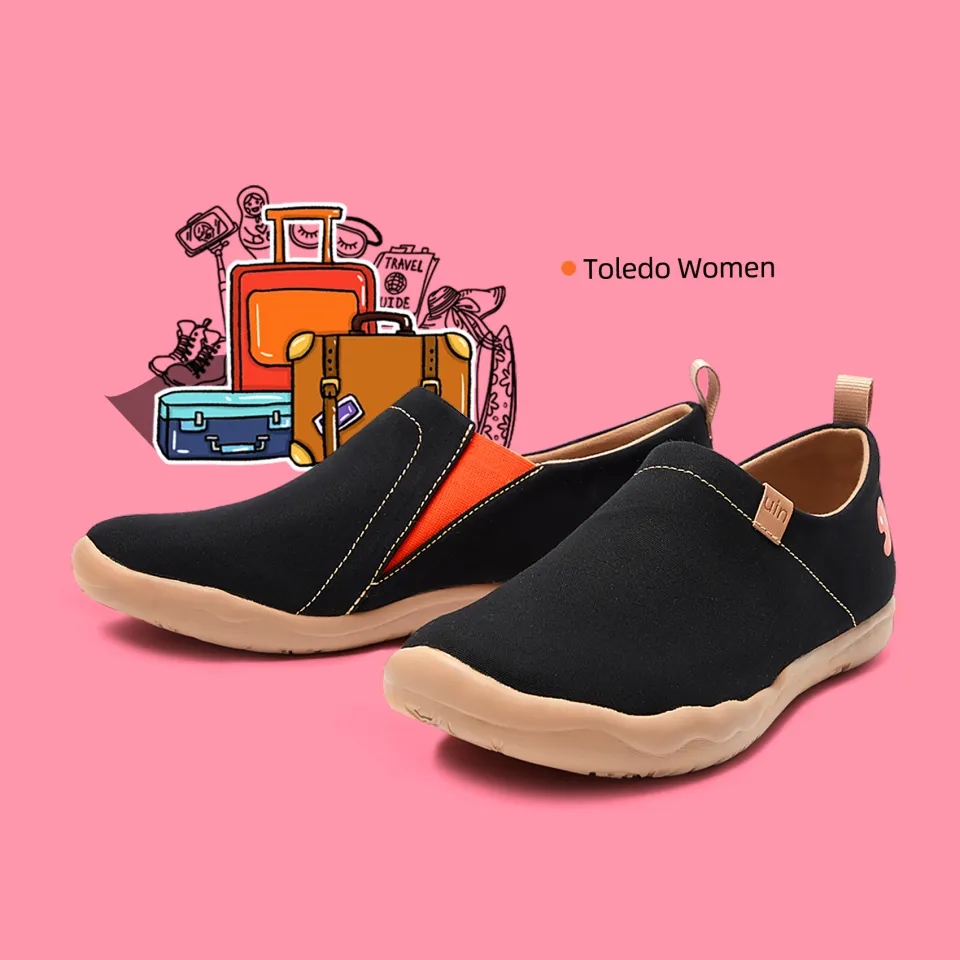 UIN Women's Art Painted Travel Shoes Slip On Knitted Casual Loafers Lightweight Comfort Fashion Sneaker Fresh Coffee – UK UIN Footwear