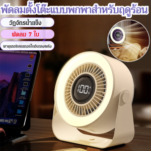 พัดลมไฟฟ้า มีประสิทธิภาพ พัดลมตั้งโต๊ะแบบพกพาสำหรับฤดูร้อน เปิดใช้งานการไหลเวียนของอากาศภายในอาคาร เพลิดเพลินไปกับความเย็นสบายทั่วร่างกาย