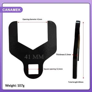 【CANAMEK】 1Pcs Universal Car Timing Belt Spanner Alloy Steel 41mm 46mm Water Pump Wrench Timing Belt Tension Spanner Removal Tool